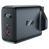 AceFast | 15873 | A32 | PD50W Gan (Usb C+Usb C) Dual Port Charger | UK | Black - GulfStore.com