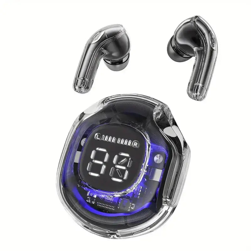 Acefast T8 Crystal (2) color bluetooth earbuds,bright black - GulfStore.com