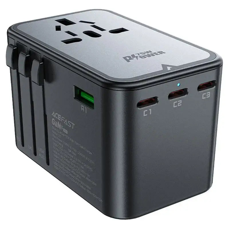 Acefast Charging Adapter Z1 2300W + PD75W GaN (3xUSB-C+2xUSB-A) - GulfStore.com