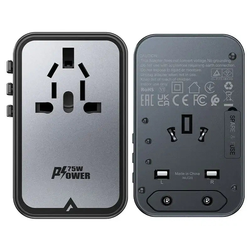 Acefast Charging Adapter Z1 2300W + PD75W GaN (3xUSB-C+2xUSB-A) - GulfStore.com