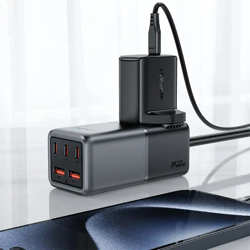Acefast Fast Charge Power Strip Z3 PD75W GaN (3xUSB-C+2xUSB-A) UK - GulfStore.com