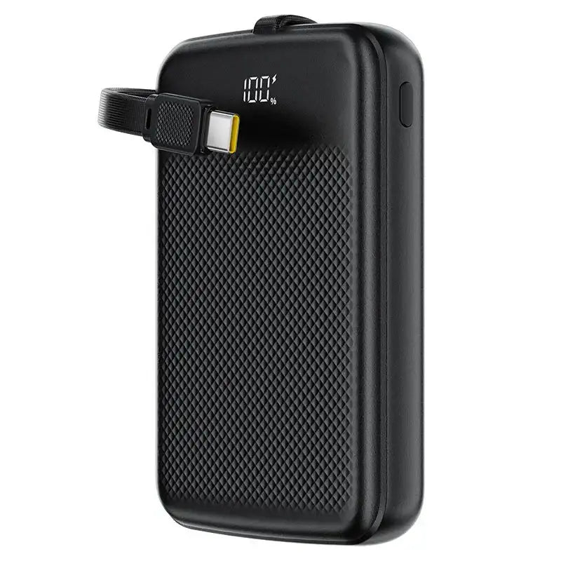 AceFast | 17971 | M13 | 10000 PD22.5W Power Bank With Cable | Black - GulfStore.com