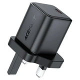 AceFast | 18495 | A125 | PD45W Gan (Usb C) Charger | UK | Black - GulfStore.com