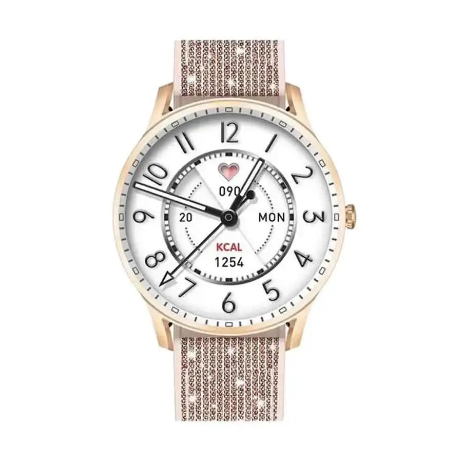 Mi-KIESLECT,Mi- LORA, KIESLECT LADY SMART CALLING Double Straps GOLD+BEIGE White - Gold - GulfStore.com