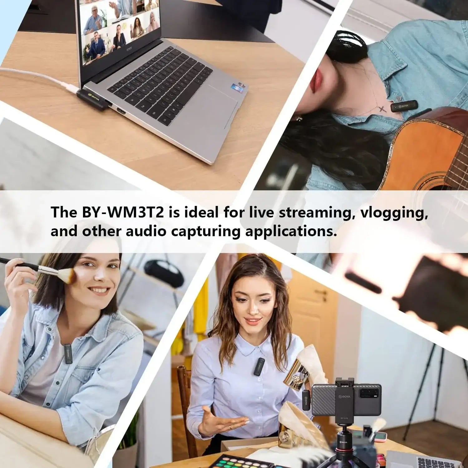 Boya BY-WM3T2-U1 , WIRELESS MICROPHONE SYSTEM COMPATIBLE ANDROID DEVICES - GulfStore.com