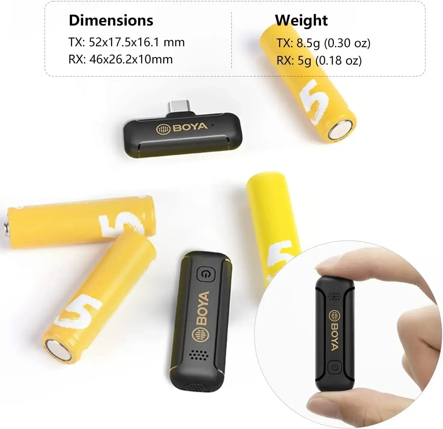 Boya BY-WM3T2-U1 , WIRELESS MICROPHONE SYSTEM COMPATIBLE ANDROID DEVICES - GulfStore.com