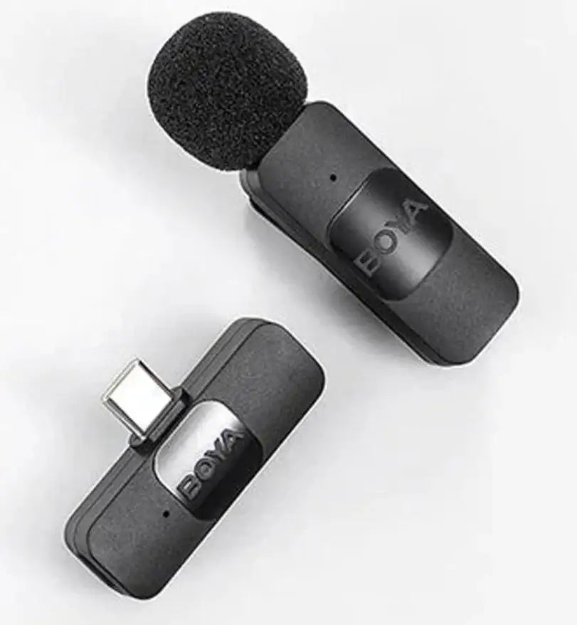 BOYA Smallest 2.4Ghz Wireless Microphone for Type-C device (1TX+1RX) - Black BY-V10 - GulfStore.com