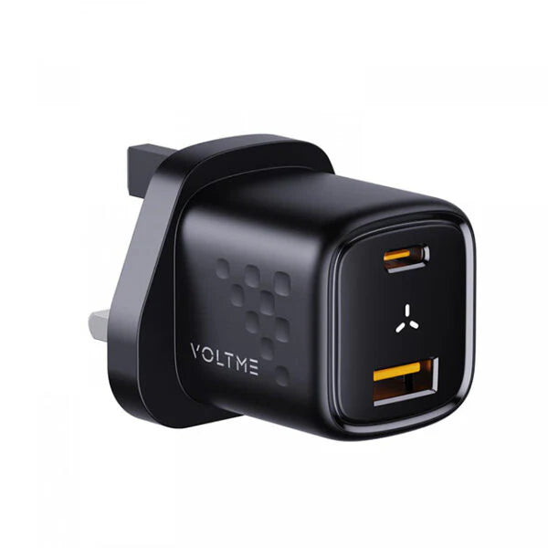 V2035 | Voltme Revo 30 Duo CA Wall Charger 30W | Black