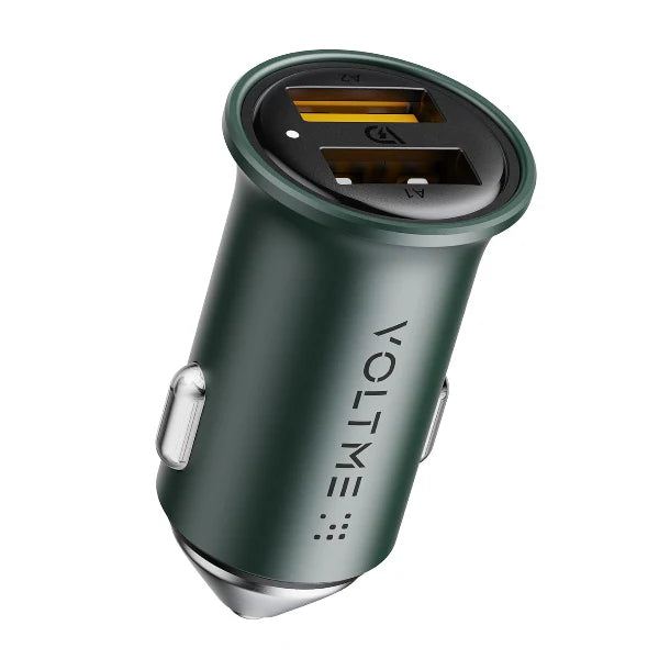 D2007 | Voltme Cazo 24 AA Car Charger 24W | England Green