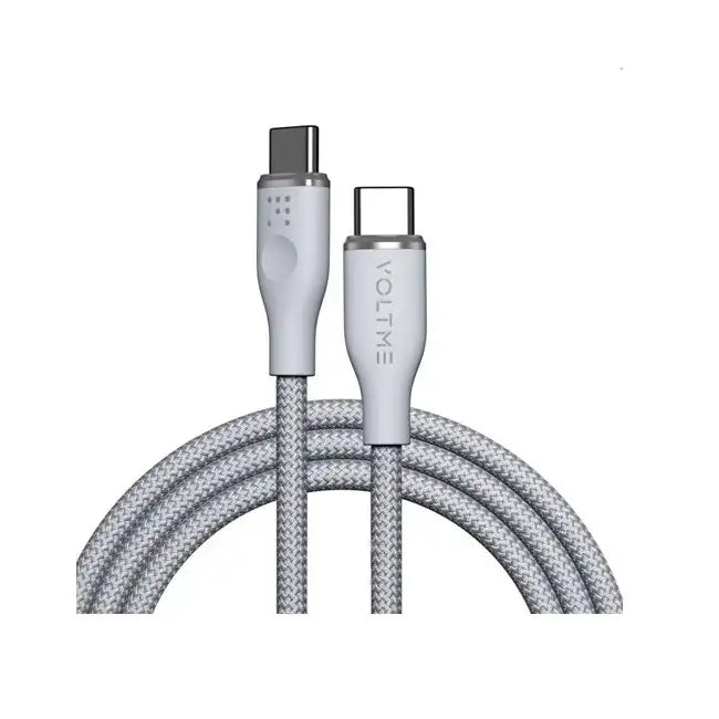 Voltme Powerlink Rugg Double Nylon Cable Type C to Type C 3A - 1M (60W) Gray - GulfStore.com