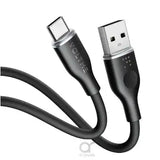 Voltme Powerlink Moss Liquid Silicon Cable USB A to Type C 3A / 1M (60W) Black - GulfStore.com