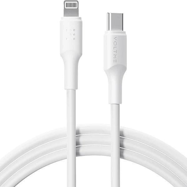 Voltme Power Link EDC Series Cable USB-C To Lighting 2.0 3A 30W | White