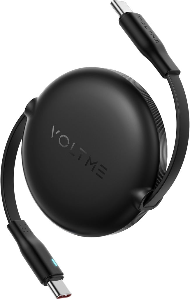 17155 | C2184H | Voltme Powe Link YoYo Cable 3A 1.0M Retractable (Dual-Way Retractable Cable) Type C to Type C | Black