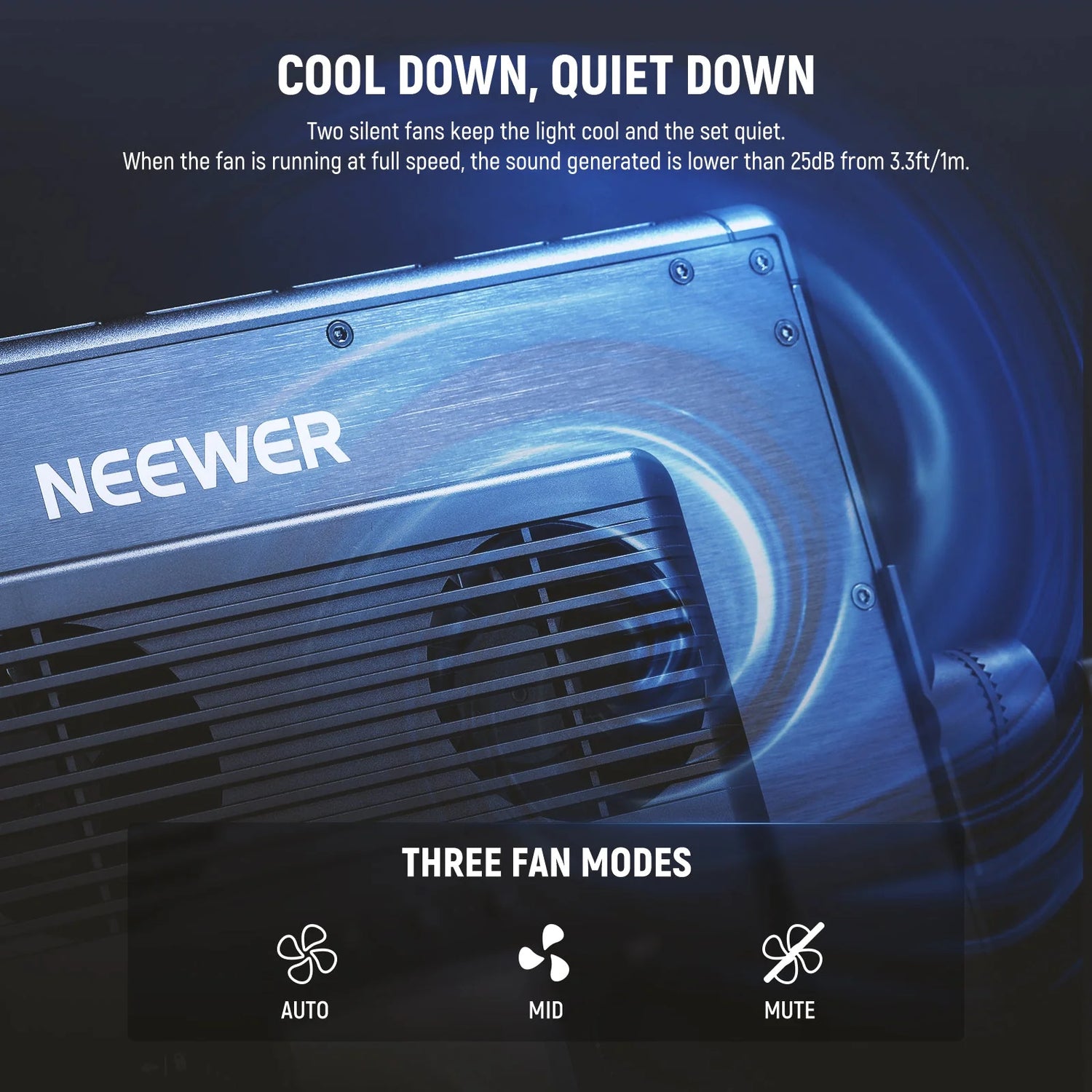 Neewer 2×PL60C VIDEO LIGHT+2×200CM LIGHT STAND+BAG (EU)