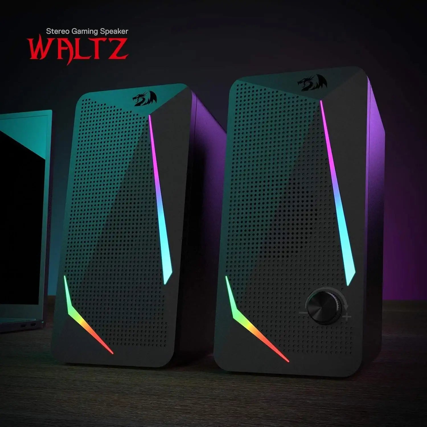 Redragon Gs510 Waltz Gaming Speaker 2.0 Channel Pc Computer Stereo Speaker - GulfStore.com