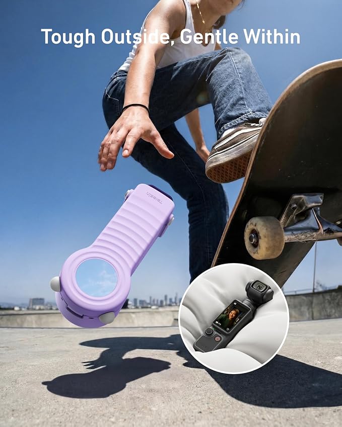 Telesin Disadv Protective Case (Purple) for Pocket 3/4 - GulfStore.com