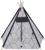 Funcall Pet Teepee Dog& Cat Bed, Portable Pet Tents for Small Dogs or Cats, Puppy Sweet Bed Washable Dog or Cat Houses
