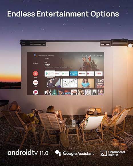 XGIMI Android TV portable cinema Type-C charge, 1080P 400 ISO Lumens (EOL) - GulfStore.com