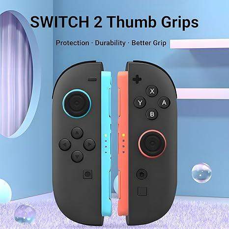 Thumb Grips For Nintendo Switch 2 (Joycons 8PCS) - Black - GulfStore.com