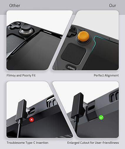 SYNTECH SILICONE PROTECTIVE CASE FOR STEAM DECK - GRAY - GulfStore.com
