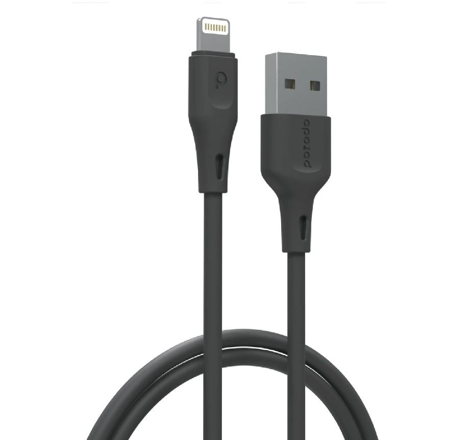 Porodo-PD-U3LC-BKPorodo USB Cable Lightning Connector Durable Fast Charge and Data Cable (3m/10ft)Black