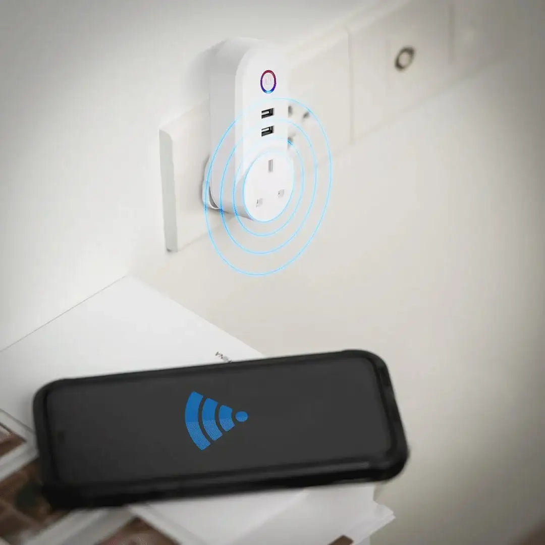 Porodo Smart Wi-Fi Plug with USB Charger - GulfStore.com