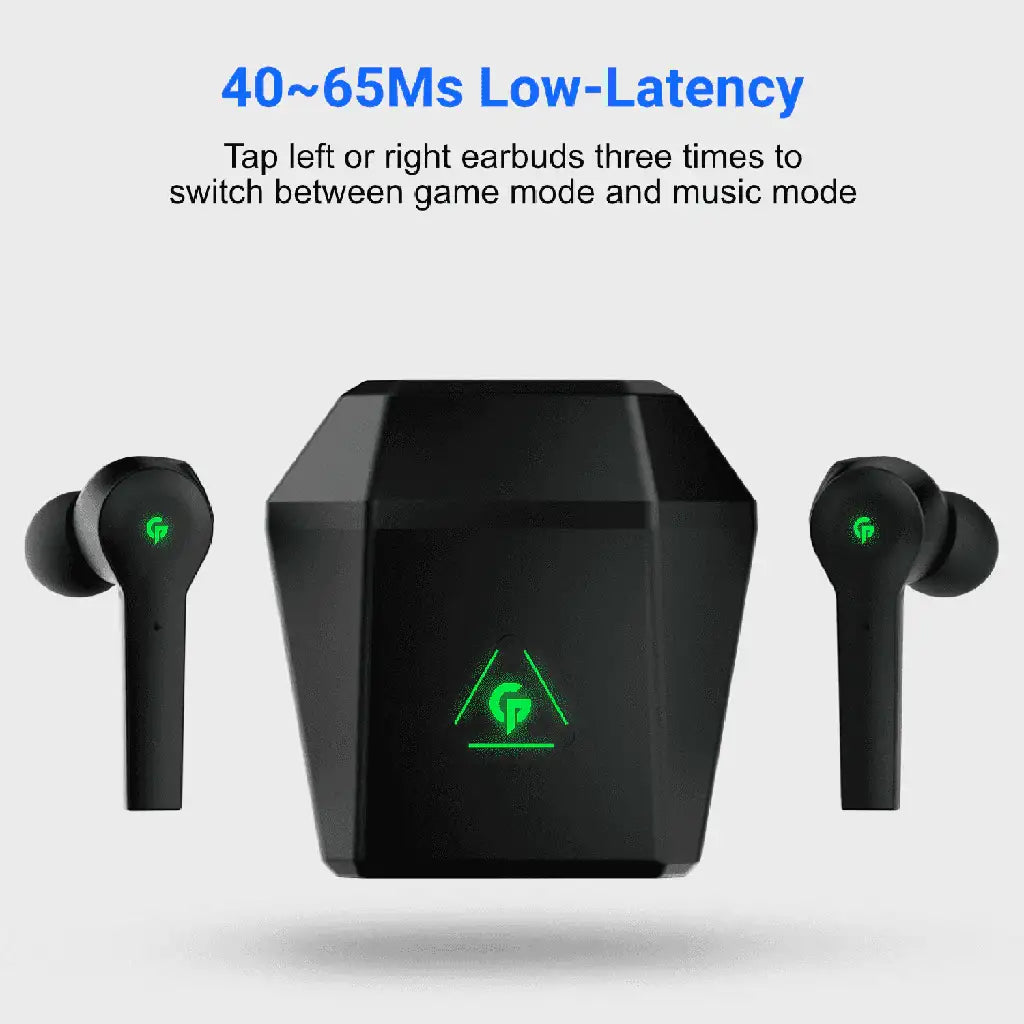 Porodo Gaming True-Wireless Gaming Earbuds PDX412-BK - Black - GulfStore.com
