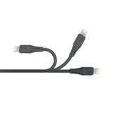Porodo USB Cable Lightning Connector Combo - Black - GulfStore.com