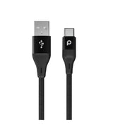Porodo PD-ACBR12-BKPorodo Braided USB-A to Type-C (3A 1.2m)Black - GulfStore.com
