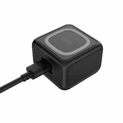 Porodo Desktop Charger with 3-Ports Fast Wireless Charger PD-FWCH005-BK - Black - GulfStore.com