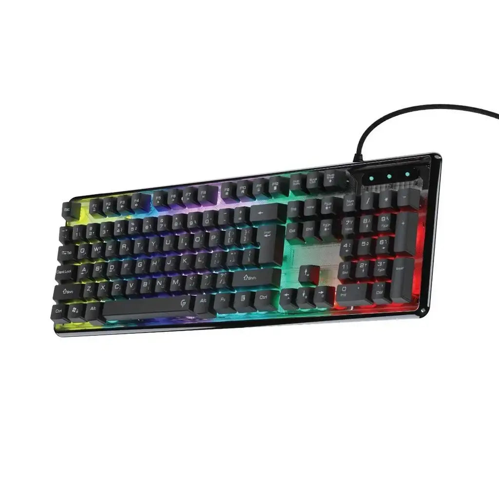 Porodo Gaming Lucid Gaming Keyboard PDX216-TP - Transparent/ Black