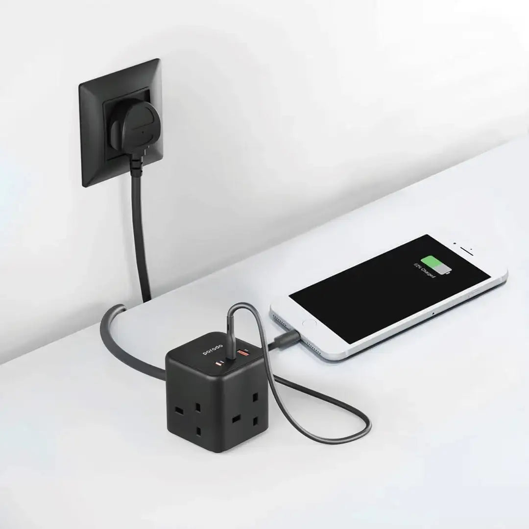 Porodo Multi-Port GaN Power Cube Charger - GulfStore.com