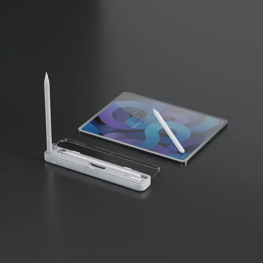 Porodo Wireless Charging & Storage For Pencil 1&2 Case - White - GulfStore.com