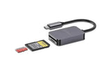 Porodo "PD-21CDR-GYPorodo 2in1 USB-C Card Reader Gray " - GulfStore.com