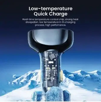 Brave 80W 3 Ports Transparent Digital Display Fast Car Charger PD & dual Q3.0 B-22 - GulfStore.com
