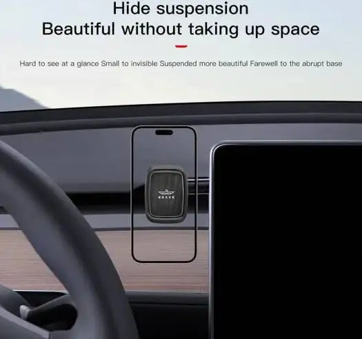 Brave Magnetic Car Phone Holder BHL-48 - Foldable, 360° Rotatable, Universal for All Type Phones - Black - GulfStore.com