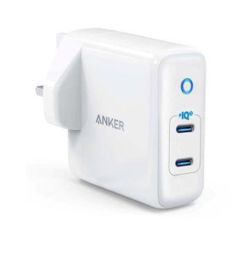 Anker Powerport Iii Duo 36W (18W+18W) Piq3.0 (White)