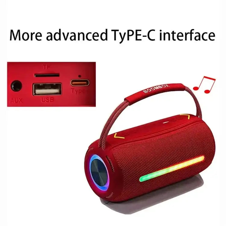 LD-BM360 , LEEDOR WIRELESS SPEAKER 2400MAH TWS LED WATERPROOF , BLACK - GulfStore.com