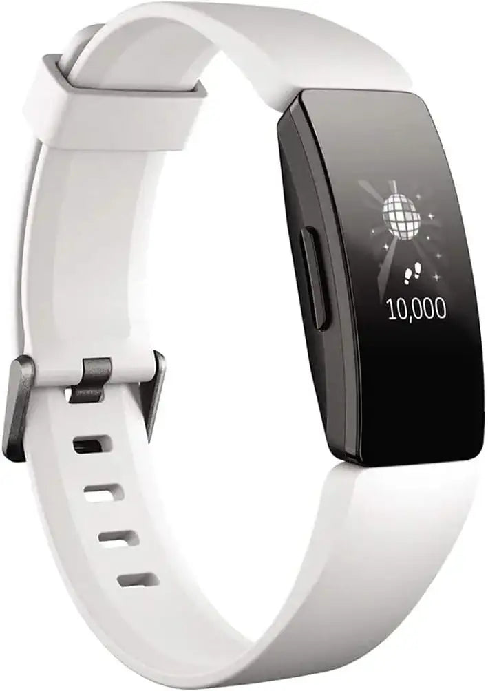 Fitbit Inspire HR Fitness Wristband with Heart Rate Tracker - Black / White - GulfStore.com