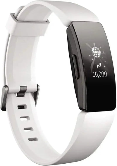 Fitbit Inspire HR Fitness Wristband with Heart Rate Tracker - Black / White - GulfStore.com