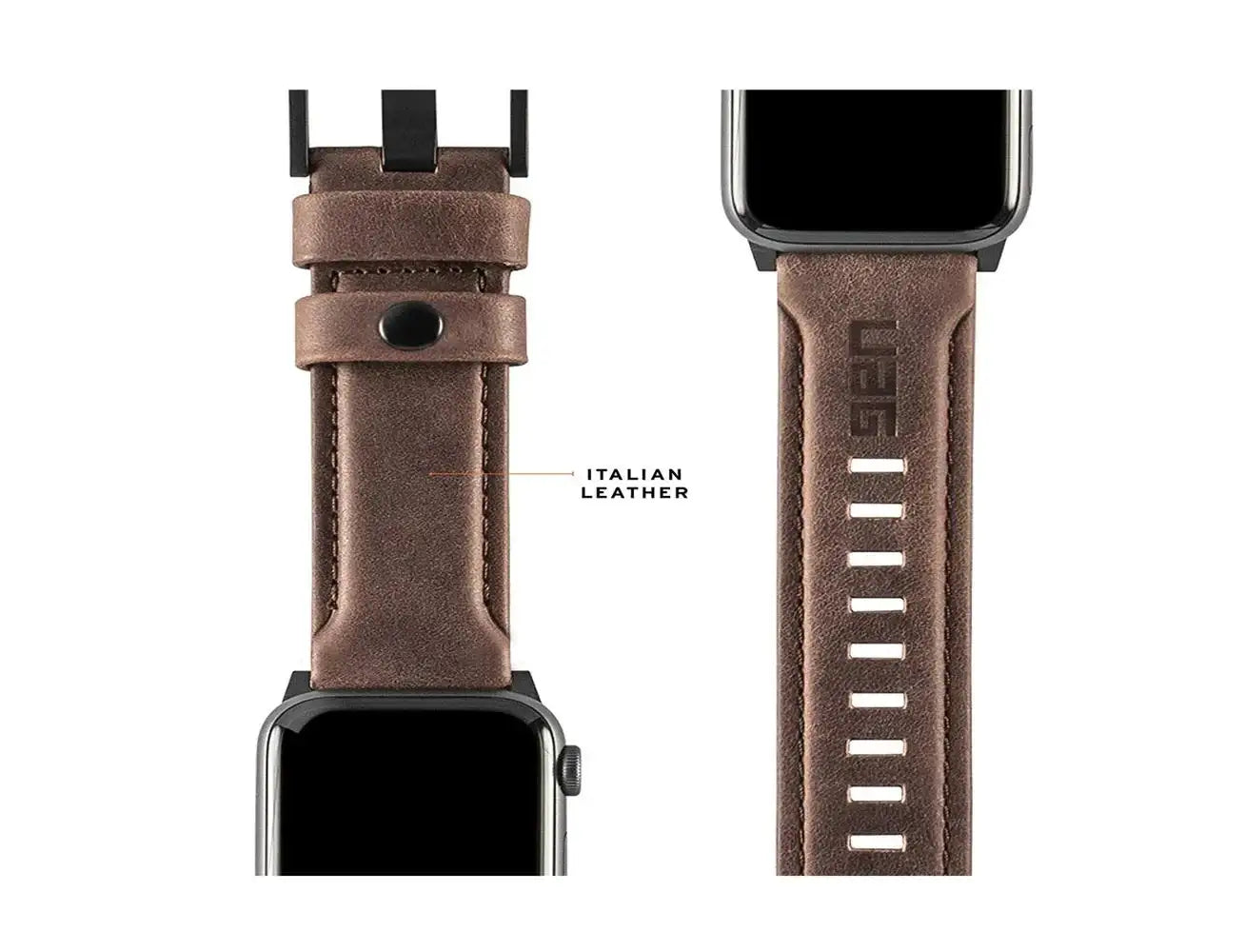 UAG Active Straps Leather Band for Apple Watch 42/44mm - Brown - GulfStore.com