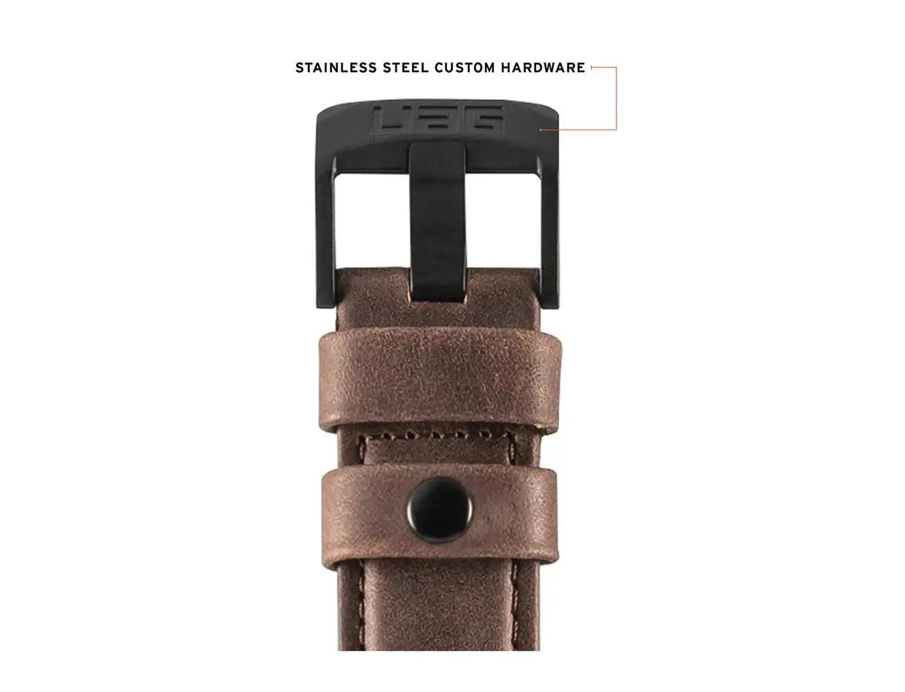 UAG Active Straps Leather Band for Apple Watch 42/44mm - Brown - GulfStore.com