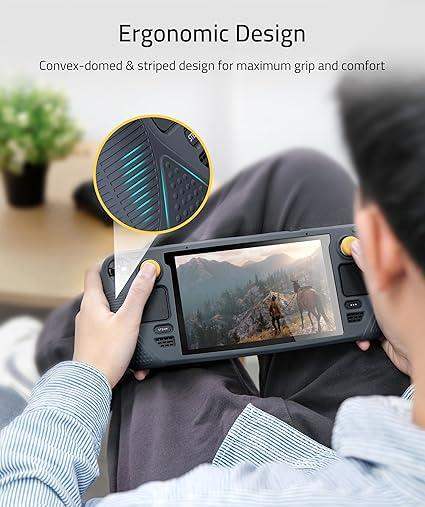 SYNTECH SILICONE PROTECTIVE CASE FOR STEAM DECK - GRAY - GulfStore.com