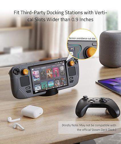 SYNTECH SILICONE PROTECTIVE CASE FOR STEAM DECK - GRAY - GulfStore.com