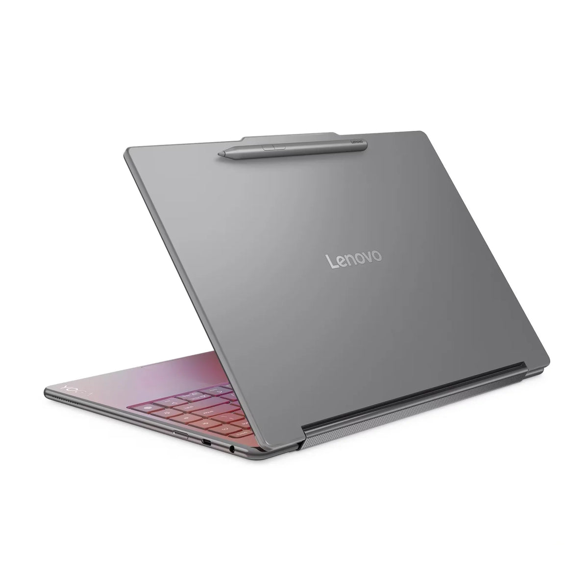 Lenove Yoga 9 2-in-1 Aura Edition Laptop, Intel Core Ultra 7 258V Processor, 32GB, 1TB SSD NVMe, Intel Arc Graphics, 14" 2K OLED Touch Display, Backlit Engl/Ar Keyboard, Win 11 Home, Luna Grey