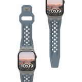 UAG | 194158114136 | UAG Apple Watch 49/45/44/42 Monarch Strap Cloud Blue/Titanium