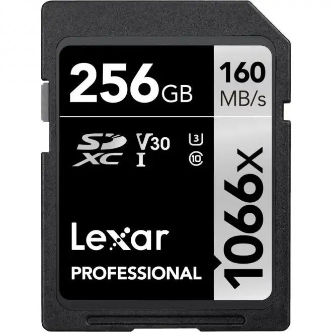 256GB Lexar® Professional SILVER PLUS microSDXC™ UHS-I cards, up to 205MB/s read 150MB/s write C10 V30 U3 - GulfStore.com