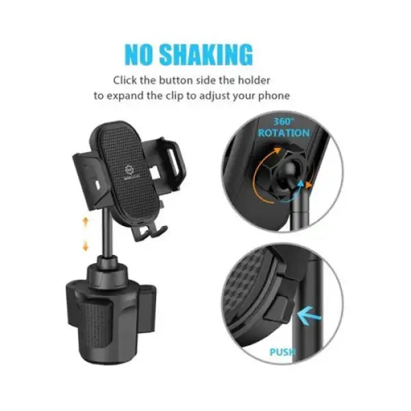 Wixgear Car Cup Holder Phone Mount Adjustable Cup-Stick-310 - GulfStore.com