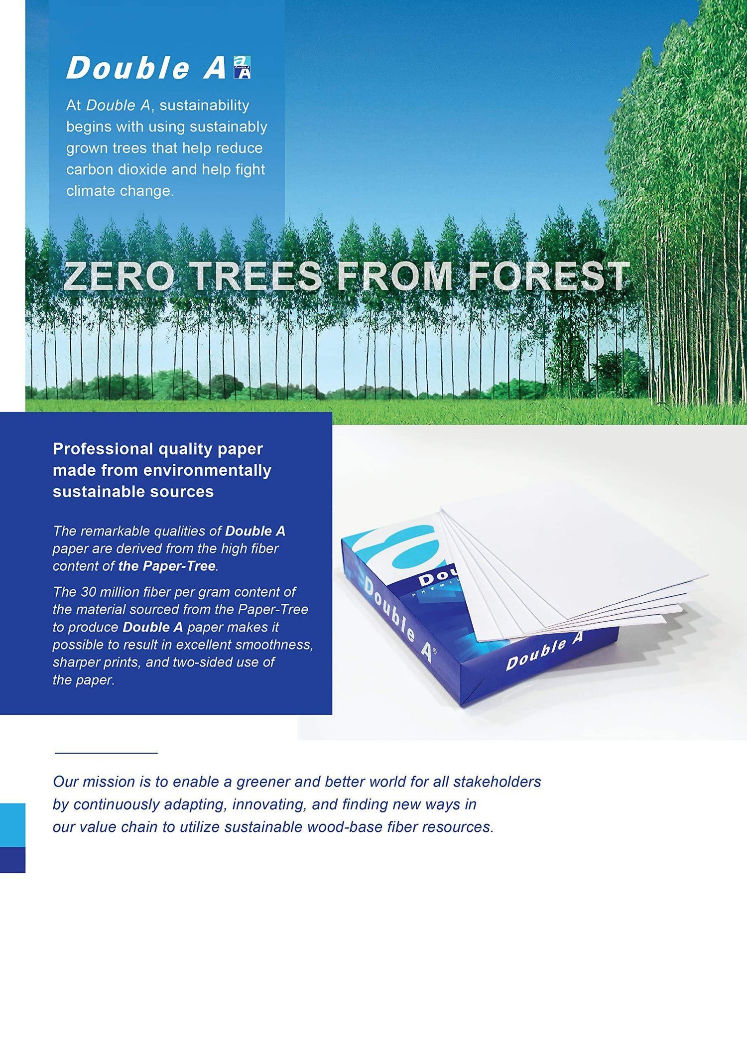 Double A Copy Paper A4 , 500 Sheet - GulfStore.com