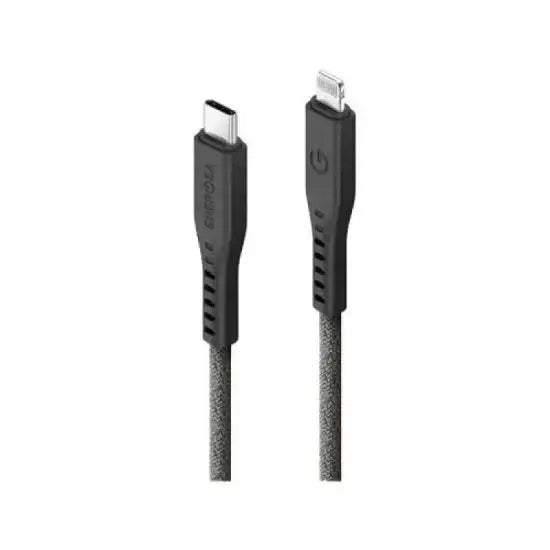 ENERGEA FLOW USB-C TO LIGHTNING CABLE 1.5M - BLACK - GulfStore.com